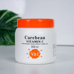 Крем для Тела для Сияния с Маслом Абрикосовой Косточки Витамин С CAREBEAU, 500 мл