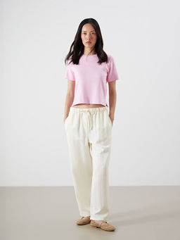 Bisiklet Yaka Kad?n Ti??rt