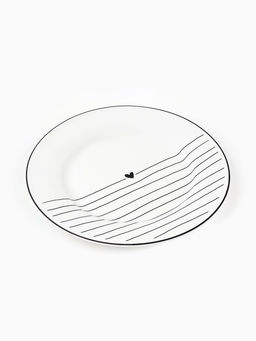 Тарелка плоская керамическая С любовью, d=20 см, ручная работа