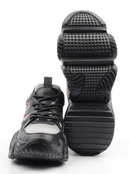 05-DHJ03-1 BLACK Кроссовки женские (нат.кожа, нат.замша, текстиль) - Фабричный китай фото 16