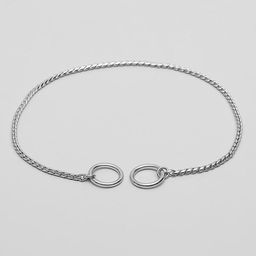 Ошейник - удавка Кобра, 50 см, толщина цепочки 4 мм, серебристый - Пижон фото 2