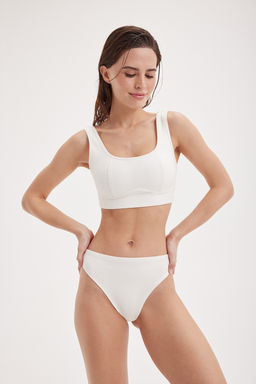 Трусы бразилиана "Белые" женские