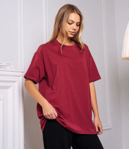 Футболка #КТ1 (22)-2, бордовый