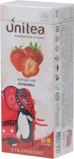 UNITEA. Strawberry карт.пачка, 25 пак.