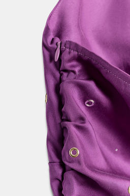 TOP HALTER OJALES BRILLOS / Morado - Zara фото 4