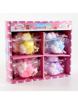 Сквиш антистресс - игрушка «Лапка», с пушистой посыпкой, МИКС