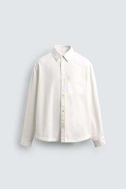 TEXTURED SHIRT WITH POCKET - Zara фото 7
