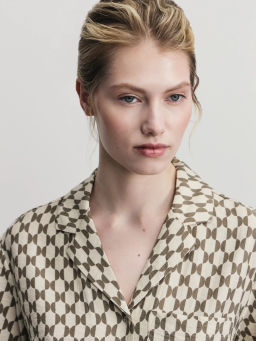 Рубашка из вискозы с принтом / Zarina  фото 6