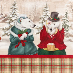 Фартук Этель Winter holidays 60х70см, 100% хлопок, саржа 190 гр/м2  фото 3