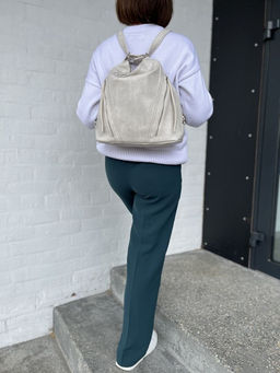 Женская сумка-рюкзак из эко кожи 9902 Бежевый