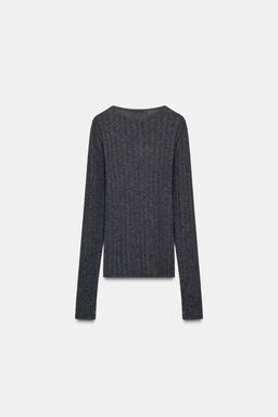 SOFT RIB T-SHIRT - Zara фото 6