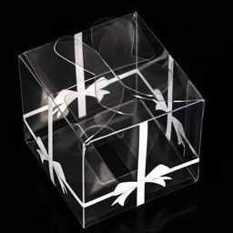 Цена за 5 шт. Складная коробка из PVC Бант в горошек, 5 х 5 х 5 см - UPAK LAND фото 2