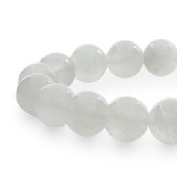 Браслет "Классика" натуральный лунный камень прозрачный (Индия) 10мм, длина 17см