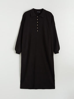 Polo Yaka Triko Elbise