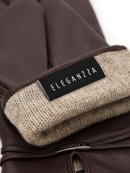 Перчатки женские 100% ш IS851 coffee - Eleganzza фото 4