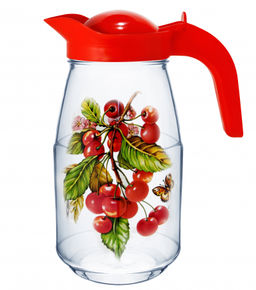 Кувшин 1,5л арт 1607-Д (Вишня на ветке)