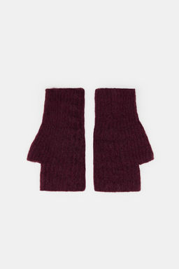 MITONES CORTOS PUNTO / Burgundy - Zara фото 2
