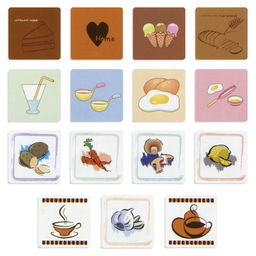 Набор стикеров 5 шт "Кухня" (7*7 см), mix