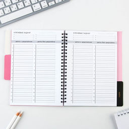 Планер с разделителями «Каждый день», мягкая обложка, формат А5, 50 листов