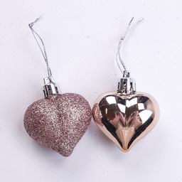 Набор елочных шаров беж.в форме сердца 6 шт - Family фото 3