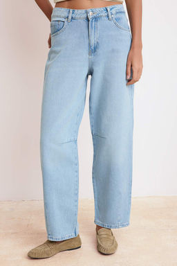 Mavi Yuksek Bel Baggy Tencel Kar?s?ml? Jeans TWOSS26JE00197 - Trendyolmilla фото 3