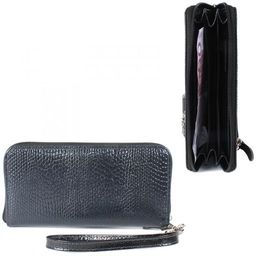 Портмоне женское Croco-ПР-951 натуральная кожа 3 отд, 11 карм, синий змея (202) 208538