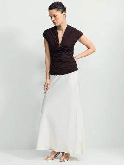 Приталенный топ из модала / Zarina фото 3