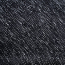 Ткань для рукоделия, мех длинноворсовый на трикотажной основе, тёмно-серая, лоскут 50×50 см