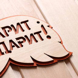 Табличка для бани и сауны "Баня парит, здоровье дарит!", 30×16 см, деревянная, «Добропаровъ»