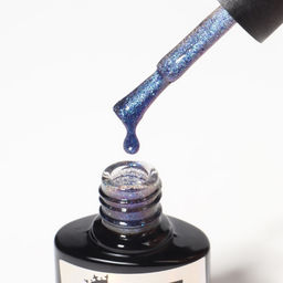 Гель лак для ногтей «Хамелеон», кошачий глаз, трехфазный, 8 мл, LED/UV, синий, фиолетовый (05)