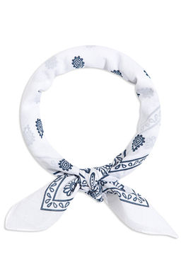 Beyaz Bandana - Mavi фото 3