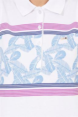 Женская фиолетовая футболка без рукавов с воротником-поло Неожиданная скидка в корзине - U.s. polo assn фото 6