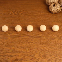 Цена за 5 шт. Заготовка для творчества Шар 3,5см цельный