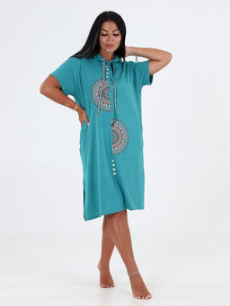 Т-5105 ТУНИКА ЖЕНСКАЯ (Бирюзовый меланж) - А-дина фото 3