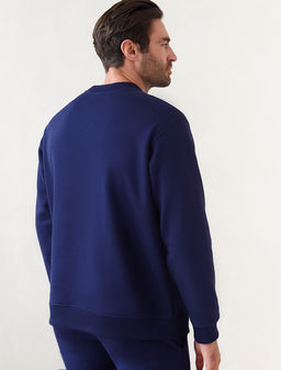 VILATTE/ Свитшот из премиального футера трехнитки с начесом  фото 3