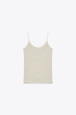 STRIPED RUSTIC T-SHIRT - Zara фото 7