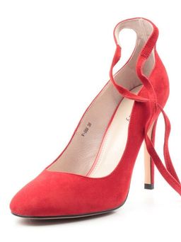 06-V-888 RED Туфли женские (натуральная замша) - Фабричный китай фото 6