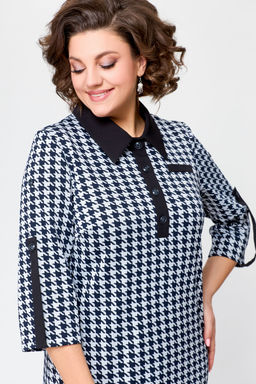 Платье Swallow 697.1 черно-белая гусиная лапка фото 8