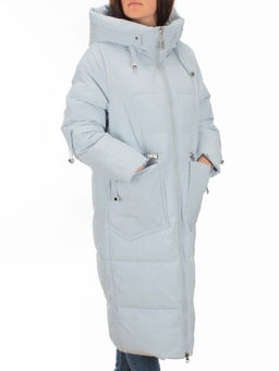 H303 BLUE Пальто зимнее женское (200 гр. холлофайбер)