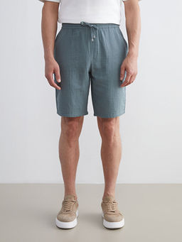 Slim Fit Beli Ba?lama Detayl? Erkek ?ort