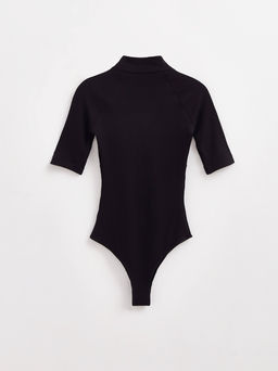 CONTE Боди в рубчик с настроченными кантами LBD 2626 black - Conte elegant фото 5