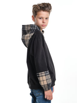 Толстовка с капюшоном: тепло и удобство UD 7993 черный - Mini maxi фото 4