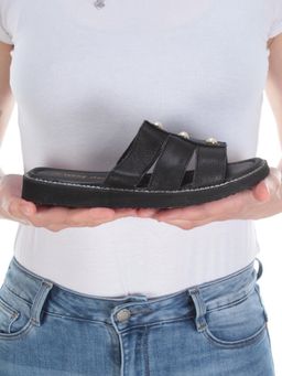 08-K18-A BLACK Сандалии женские (натуральная кожа) - Фабричный китай фото 2