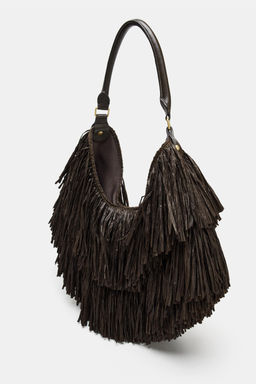 FRINGED TOTE BAG - Zara фото 9