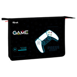 Папка для тетрадей А4, молния сверху F?rst "Game" (FT-PP-A40406) пластик