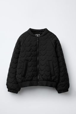 QUILTED BOMBER JACKET WITH HEARTS - Zara фото 4