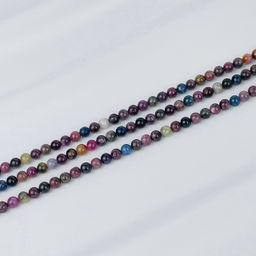 Бусины для украшений из Корунда микс (60 бусин) 39 см