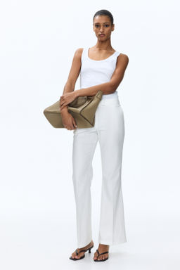 Linen-blend tailored trousers - H&m фото 6