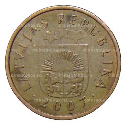 1 сантим 2007 года Латвия