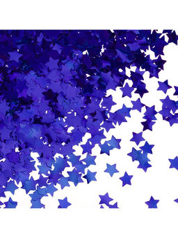 Конфетти Звезда синие, металлик, 1.5 см, 50 г